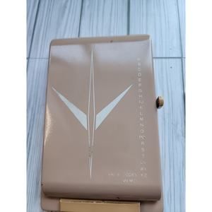 VTG BATES LIST FINDER DIRECTOR Address Book Beige Metal Directory Phone